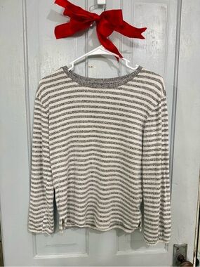 Cat & Jack Youth L 10/12 Striped Shirt Kids Casual Everyday Top